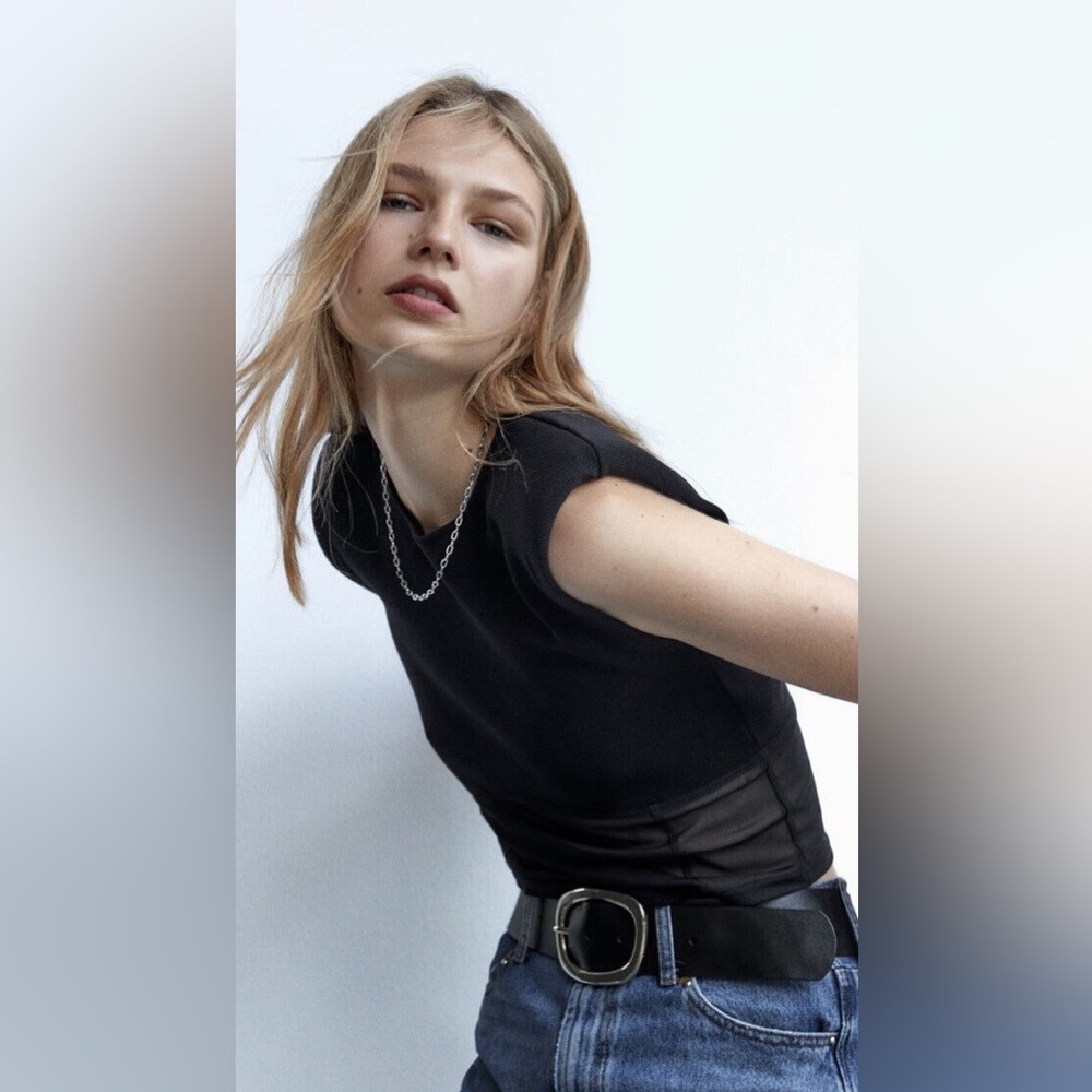 Zara Black Sleeveless Top - Picture 2 of 11